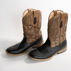 Men's Roper Ostrich Cowboy Boots - image 1